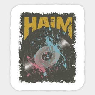 Haim Vintage Vynil Sticker